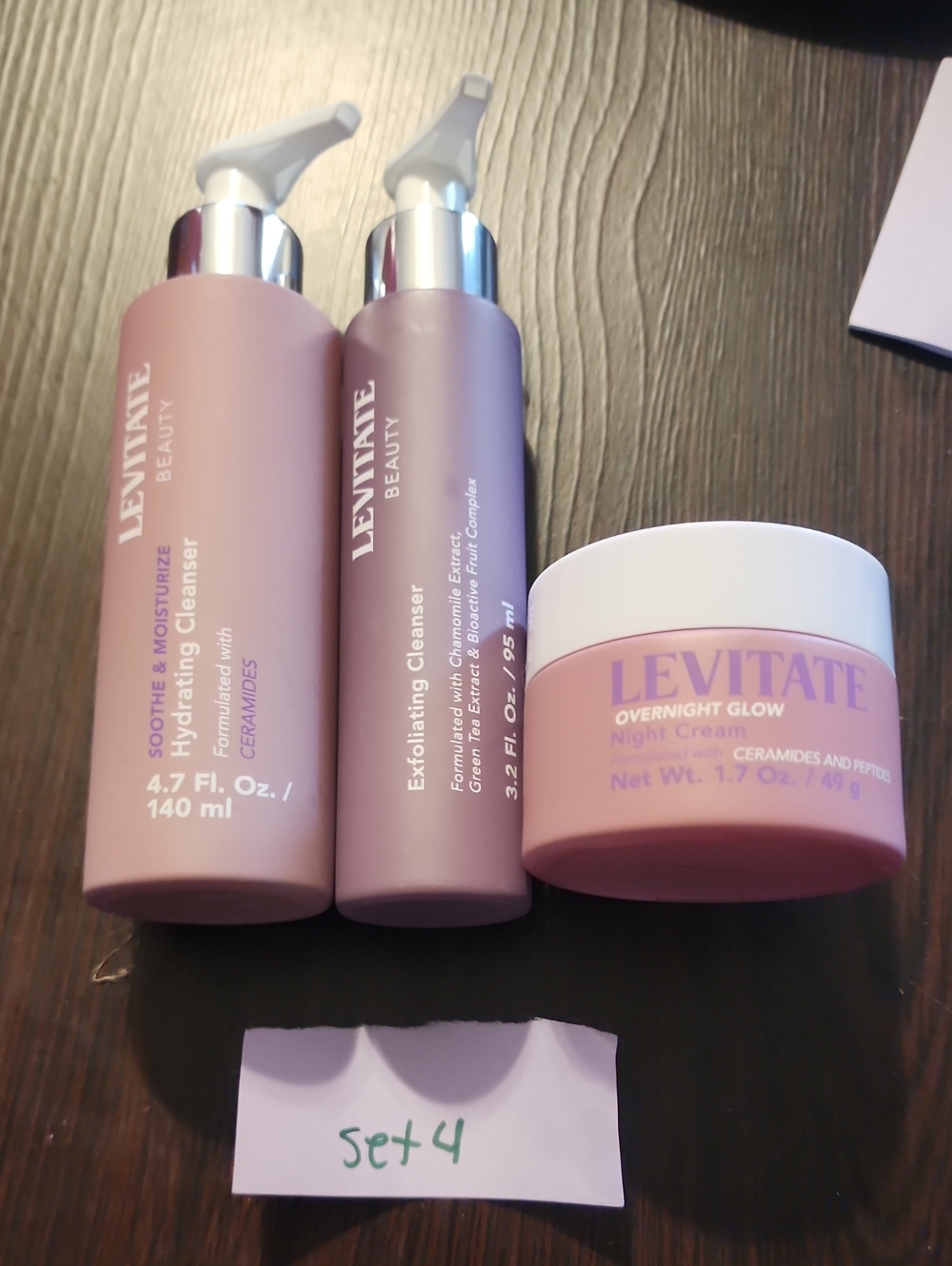 Pink Hydrating Cleanser & Overnight Glow Night Cream Set
